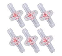 TOPINCN Diaphragme Valve D'essai PP Plastique 1 Chemin Stopp d'eau pour L'alimentation D'entrée d'air, 10% pour Les Appareils (7mm Transparent)