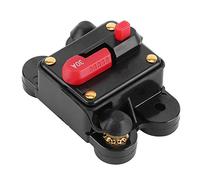 TOPINCN Disjoncteur Automatique de Système Audio de Voiture avec Bouton de Réinitialisation pour la Protection Stéréo de Bateau de Voiture, 12-24 V DC-noir + Rouge (A(30A))