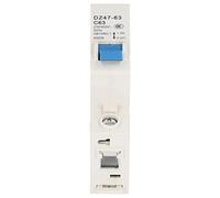 TOPINCN Disjoncteur de Circuit Miniature Compact 1p Isolateur de Courant Résiduel 63A DZ47-63 C63 pour Prévenir les Dommages à Court-circuit