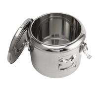 TOPINCN Distributeur de Boissons en Acier Inoxydable de Grande capacité, isolé pour café Chaud et Froid, thé, Jus de Lait, à Domicile et au Bureau (10L)
