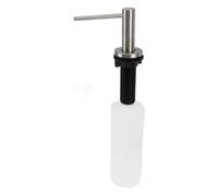 TOPINCN Distributeur de Savon pour évier de Cuisine en Acier Inoxydable, Bouteille Rechargeable de 350 ML pour Savon à Vaisselle et Lotion pour Les Mains