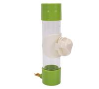 TOPINCN Distributeur d'eau pour Oiseaux, Abreuvoir Automatique pour Perroquets de 200 ML avec Buse en Acier, Mangeoire pour Cage à Oiseaux, Anti-Fuite, Grande Taille pour Calopsitte, (Haut Plat)