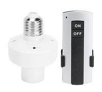 TOPINCN Douille D'ampoule Télécommandée, Adaptateur de Culot D'ampoule E27, Support de Culot D'ampoule, Support D'ampoule de Lampe sans Fil, Interrupteur D'éclairage à Distance,