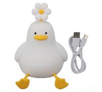 TOPINCN Duck Night Light, Mignon Lampe de Canard Lampe de Nuit en Silicone Lampe à LED Rechargeable Lampe de Chevet Animal Léger de Nuit de Nuit Dimmable pour la Chambre à Coucher