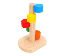 TOPINCN Échelle D'entraînement d'escalade en Bois pour Hamster, Jouet Interactif coloré pour Cage pour Animaux de Compagnie avec Blocs à Mâcher Naturels et Marches Antidérapantes, Jouet