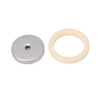 TOPINCN Écran de Douche de la Machine à café Filtre Compatible en Acier Inoxydable, écran de Douche avec Remplacement du Kit D'anneau à Vapeur