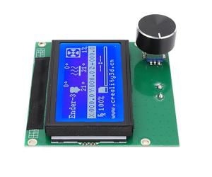 TOPINCN Écran LCD D'imprimante 3D en Métal avec Performances Stables pour écran LCD Ender 3X, 3s, 12864, Installation Rapide