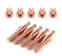 TOPINCN Électrode de Torche de 5pcs et Pointes de Buse pour la Dynamique Thermique SL60 / 100 Consommables à Chargement Long pour D'excellents Résultats de Coupe, Idéal pour les Professionnels du