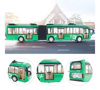 TOPINCN Electronic Toy Bus Enfants, éducation Bus avec Lumière Froide, Voiture de pour Enfants Pendant Plus de 6 Ans, Coordination à la Main, Améliorant Le Modèle de Circulation (Green)