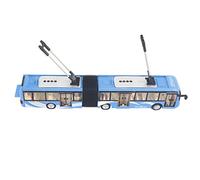 TOPINCN Electronic Toy Bus Enfants, éducation Bus avec Lumière Froide, Voiture de pour Enfants Pendant Plus de 6 Ans, Coordination à la Main, Améliorant Le Modèle de Circulation (White)