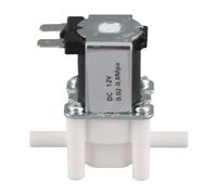 TOPINCN Électrovanne D'Eau à Entrée Rapide, 12V NC Normalement fermé, Matériau en Plastique et en Laiton, Distributeur D'Eau pour Machine à Eau Pure