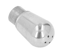 TOPINCN Embout de Buse à Vapeur Bec Verseur en Acier Inoxydable pour Cafetière à Vapeur Embout de Buse à Vapeur 4 Trous Remplacement du Bec en Mousse de Lait pour Machine à