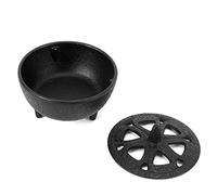 TOPINCN Encens Aromathérapie Brûleur Décoration Lotus Maison en Forme de Lotus en Fonte Porte-brûleur D'encens pour Parfum