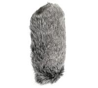 TOPINCN Enroulement de Pare-brise Précis à L'épreuve du Vent pour le Microphone Vidéo , Réduction du Bruit Microfa WindMuff pour L'enregistrement Extérieur, Gris de Fourrure Artificielle, 1 Pack