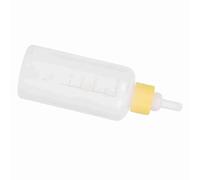 TOPINCN Ensemble de Biberons pour Animaux de Compagnie, 6 Pièces, pour Chiots et Chatons, 60 ML avec Tétines de Rechange, Matériau en Silicone Sûr pour Une Alimentation Pratique (Yellow)
