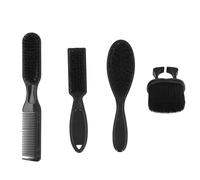 TOPINCN Ensemble de Brosses à Barbe pour Hommes, Peigne de Coiffure en Nylon Durable, Plumeau de Cheveux pour Barbier, 4 Pièces