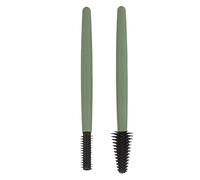 TOPINCN Ensemble de Brosses à Cils, Boîte Réutilisable, Lavable et Anti-poussière, pour le Maquillage Quotidien des Yeux à la Maison, Matériau en Silicone (GREEN)
