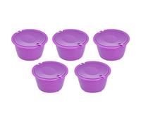 TOPINCN Ensemble de Capsules de café Réutilisables avec Cuillère Doseuse, Facile à Utiliser pour les Modèles, un Bon Cadeau pour les Amateurs de café (PURPLE)