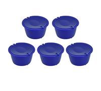 TOPINCN Ensemble de Capsules de café Réutilisables avec Cuillère Doseuse, Facile à Utiliser pour les Modèles, un Bon Cadeau pour les Amateurs de café (BLUE #12)