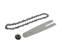 TOPINCN Ensemble de Chaîne de Rechange pour Tronçonneuse électrique, Pignon en Acier Durable, Plaque de Guidage de 6 Pouces pour Mini Tronçonneuse, Conception Ergonomique pour une Résistance