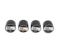 TOPINCN Ensemble de Colles élastiques Solides pour la Manucure Colorée de L'art Nail, des Pointes de Ongles Durables en Gel pour Gel, Acrylique, Faux, Portable et Léger pour une Application Facile,