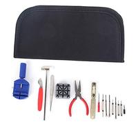 TOPINCN Ensemble de Dissolvant de Bracelet de Montre 16 Pièces, Kit D'outils de Réparation de Montre Compact et Polyvalent pour Les Amateurs de Bricolage, Construit en ABS et en Acier Inoxydable