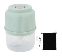 TOPINCN Ensemble de Hachoir à Ail électrique, Robot Culinaire Portable capacité de 260 Ml avec 2 Lames, Hachoir à Oignon pour écraser L'oignon, L'ail, le Chili et le Gingembre (vert clair)