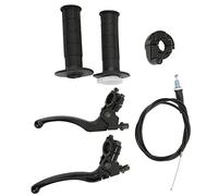 TOPINCN Ensemble de Levier de Frein et D'embrayage avec Câble D'accélérateur pour Moto Tout-terrain XR80 CRF70 CRF80 XR100 CRF100, Ensemble en Alliage D'aluminium de Haute qualité pour Guidon de 7/8
