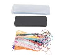 TOPINCN Ensemble de Marque-pages Vierges, 30 Marqueurs de Livre Artisanaux avec 30 Pompons Colorés et 30 Pochettes de Protection, Kit de Création de Marque-pages à Faire Soi-même, (BLACK)
