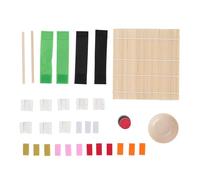 TOPINCN Ensemble de Nourriture pour Trancher Les Sushis, Jouet de Cuisine de Simulation pour Faire Semblant de avec des Outils en Bois, pour Les Enfants de 3 Ans et Plus