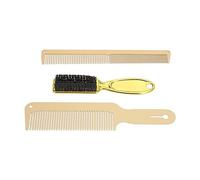 TOPINCN Ensemble de Peignes de Coupe de Cheveux, Brosse à Barbe élégante et Ergonomique, Portable pour Barbiers et Usage Domestique, Design Compact 3 Articles