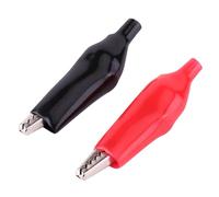 TOPINCN Ensemble de Pinces Crocodiles, 20 Pinces Crocodiles en Métal pour Tests électriques, Idéales pour les Laboratoires et les Projets de Bricolage, Fer nickelé et PVC, 45 Mm
