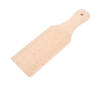 TOPINCN Ensemble de Planches à Gnocchis, 2 Spatules à Beurre en Bois de Hêtre avec Rainures Profondes et Manche, Outils pour la Fabrication de Pâtes Maison (cavatelli, Tortellini,