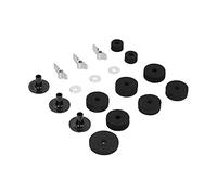 TOPINCN Ensemble de Remplacement de Cymbale 18 Pièces, avec écrous à Oreilles en Acier Inoxydable de Haute qualité et Coussinets en Feutre pour Accessoire de Matériel de Batterie