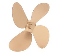 TOPINCN Ensemble de Remplacement de Pales de Ventilateur de Poêle avec 4 Pales en Alliage D'aluminium pour une Meilleure Circulation de la Chaleur dans Votre Poêle à Bois ou Votre Cheminée (GOLD)
