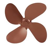 TOPINCN Ensemble de Remplacement de Pales de Ventilateur de Poêle avec 4 Pales en Alliage D'aluminium pour une Meilleure Circulation de la Chaleur dans Votre Poêle à Bois ou Votre Cheminée (Bronze)
