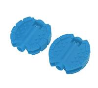 TOPINCN Ensemble de Remplacement de Vélo pour Enfants de 2 Pédales de Pied de Roue Avant pour, composé de Plastique Permanent, D'installation Simple pour Les Vélos pour Enfants (Blue)