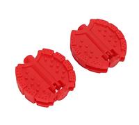 TOPINCN Ensemble de Remplacement de Vélo pour Enfants de 2 Pédales de Pied de Roue Avant pour, composé de Plastique Permanent, D'installation Simple pour Les Vélos pour Enfants (Rouge)