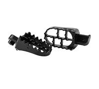 TOPINCN Ensemble de Repose-pieds en Aluminium Noir Durable pour PW50 PW80 TW200, 2 Pédales de Repose-pieds de Moto Antidérapantes, Installation Facile pour les Motards Tout-terrain