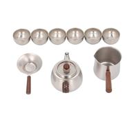 TOPINCN Ensemble de Théière Ti, Théière de 350 Ml avec Passoire et Tasse à thé de 45 Ml, Tasse de Service de 375, avec Poignée, pour les Réunions de Famille au Bureau à Domicile