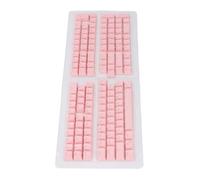 TOPINCN Ensemble de Touches de Clavier Russe 132 Touches, Finition Mate, Installation Facile, pour Les Utilisateurs de Clavier Mécanique (Rose)