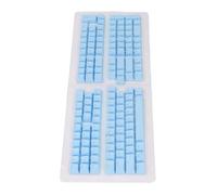 TOPINCN Ensemble de Touches de Clavier Russe 132 Touches, Finition Mate, Installation Facile, pour Les Utilisateurs de Clavier Mécanique (Blue)