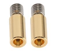 TOPINCN Ensemble de Tubes D'alimentation en Laiton et Alliage de Ti Métallique, Accessoires D'imprimante 3D pour Bloc Chauffant PT100 V6, Prusa I3 MK3S 2 X Coupures de Chaleur pour les Amateurs de