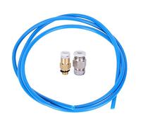 TOPINCN Ensemble de Tubes D'alimentation en PTFE Bleu foncé, Isolation Ininflammable pour Imprimante 3D, Buse à Distance, Tube D'alimentation Longue Distance 1.5m (2M)
