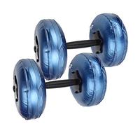 TOPINCN Ensemble D'Haltères Réglables Remplis D'eau, équipement D'entraînement Musculaire des Bras Portable pour le Fitness des Femmes, Haltères Noirs de 8 à 10 Kg pour le Yoga à la Maison, Matériel