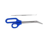 TOPINCN Ensemble D'outils de Pédicure Ergonomiques en Acier Inoxydable avec Bouche Biseautée, Coupe-ongles Longs pour Personnes âgées, Poussoir pour Enlever les Peaux Mortes pour un Usage Domestique