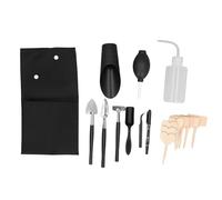 TOPINCN Ensemble D'Outils pour Plantes Succulentes, 18 Pièces, Outils de Jardinage en Acier Inoxydable avec Poignée Légère pour la Plantation, la Transplantation, L'arrosage des Plantes