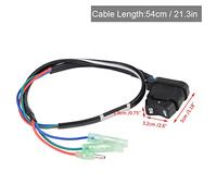 TOPINCN Ensemble Interrupteur D'inclinaison électrique de Haute qualité adapté au Boîtier de Télécommande Hors-bord, Ajustement Parfait, Plug & Play, adapté aux Propriétaires de Bateaux, Couleur