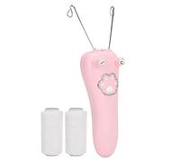 TOPINCN Épilateur électrique à Fil de Coton pour Machine D'épilation du Corps du Visage pour Femmes, Dispositif D'épilation du Visage à Chargement USB (PINK)