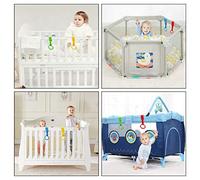 TOPINCN Équilibrez les Anneaux D'entraînement pour les Lits pour Enfants et la Résistance à la Chauffage des Playpen-chauffage Baby Stands, Léger et Facile à Installer pour les Bébés 0-18 Mois, 4pcs